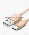 Wholesale good quality type c usb cable for samsung huawei lg phone pc cable   12