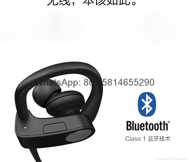 Wholesale good quality low price logo wireless bluetooth sport earphones  4