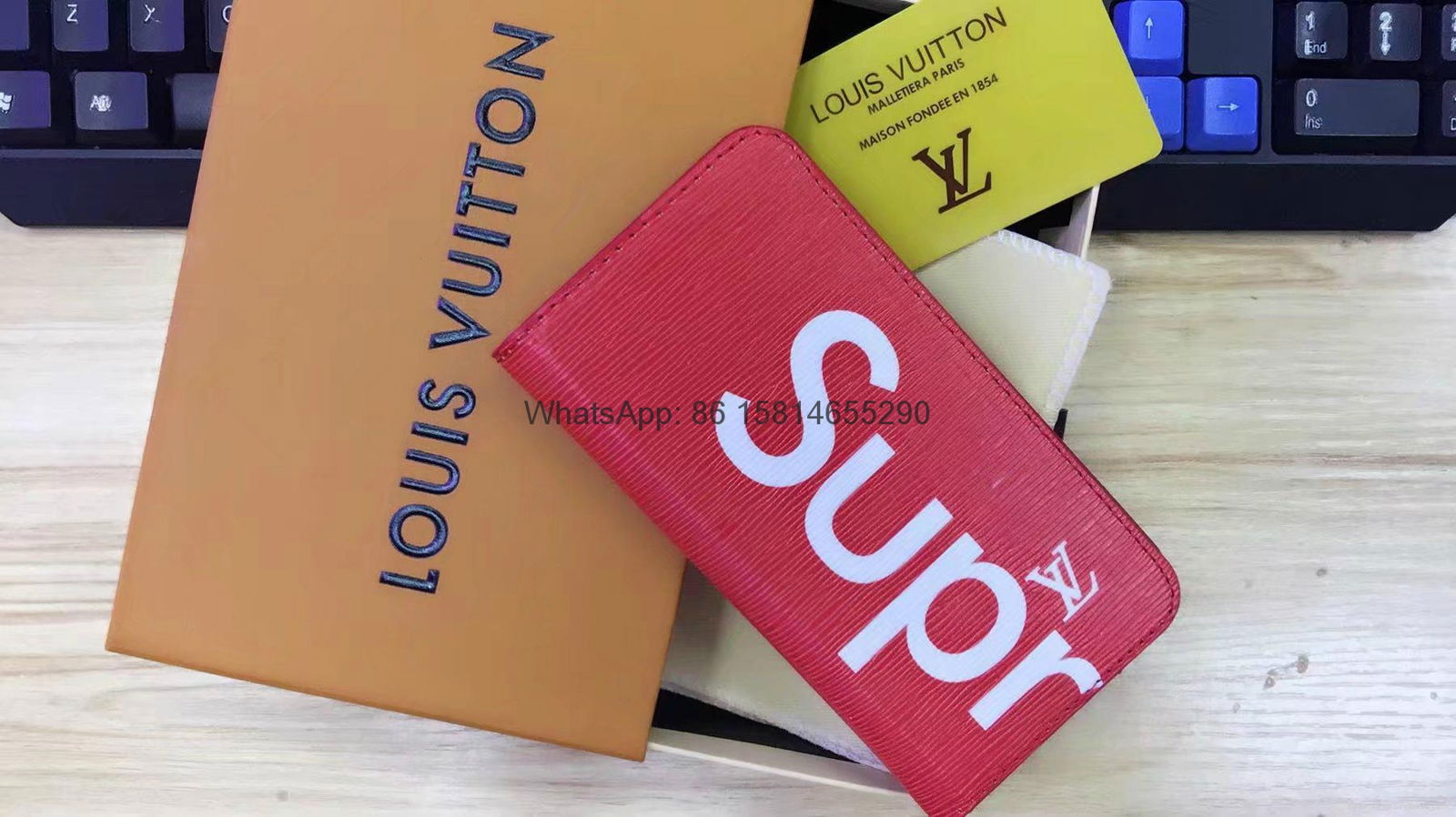 Hot selling supreme lv leather case for iphone 11 pro max xs max xr 7 7plus 8p (China ...