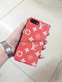 Hot selling supreme lv leather case for iphone 11 pro max xs max xr 7 7plus 8p