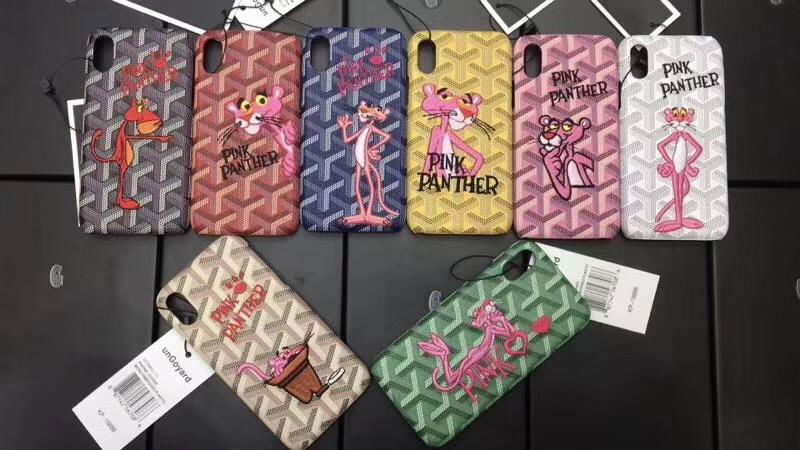 Hotting Pink panther goyard cover case for iphone X iphone 8 8plus iphone 7 6 3