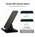 QI Wireless Charger For iPhone X Smart IC Wireless Fast Charger Phone Holder