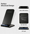 QI Wireless Charger For iPhone X Smart IC Wireless Fast Charger Phone Holder