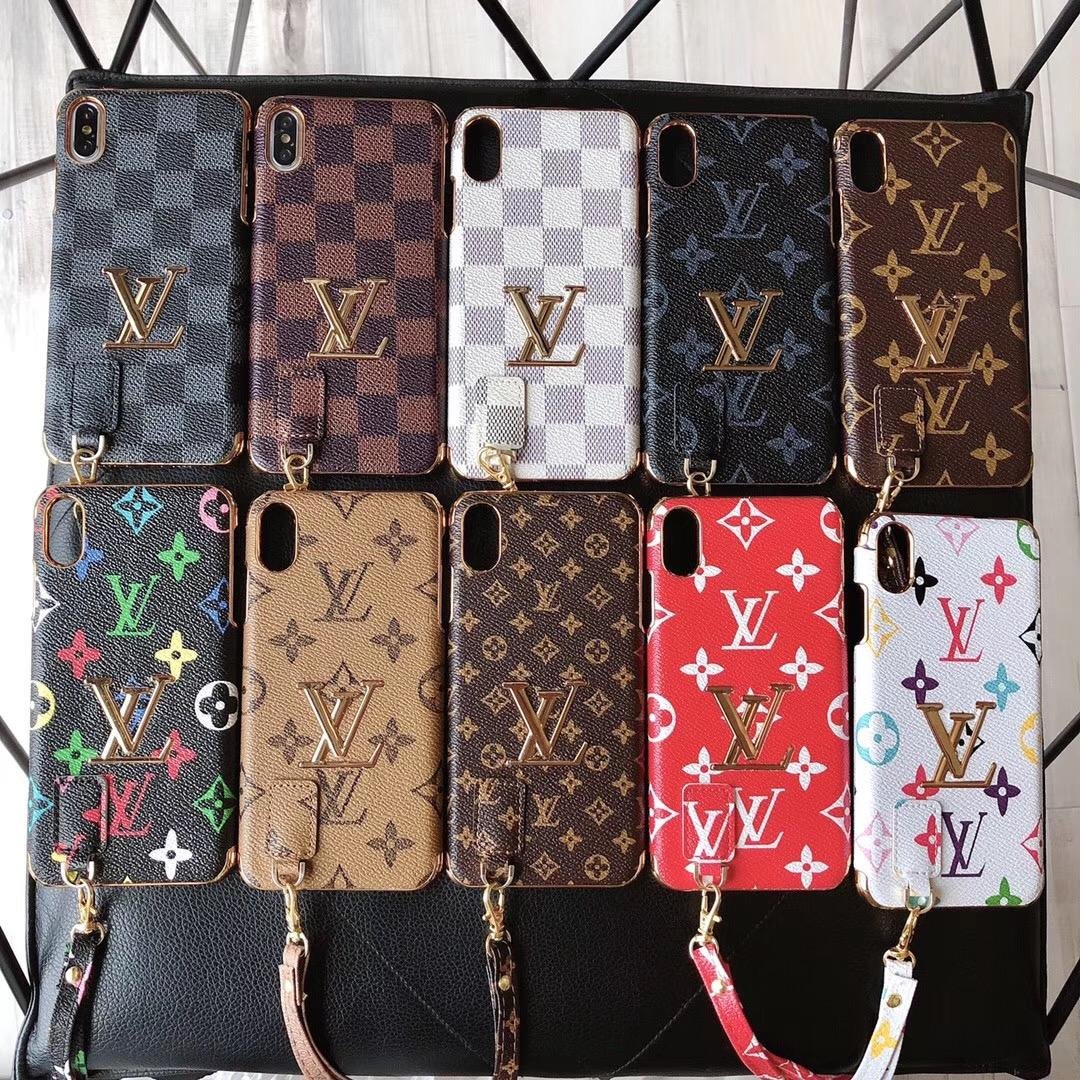     lectroplate leather with hang rope for iphone 11 pro max xs max xr x 8 8plus