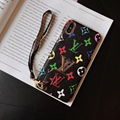 LV electroplate leather with hang rope for iphone 11 pro max xs max xr x 8 8plus