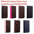 Luxury brand phone case     eather case for new iphone 11 pro max xs max 7 8plus 1