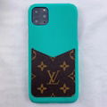 LV leather case with card bag for iphone 11 pro max xs max xr x 7 8plus samsung