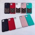 LV leather case with card bag for iphone 11 pro max xs max xr x 7 8plus samsung
