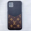 LV leather case with card bag for iphone 11 pro max xs max xr x 7 8plus samsung