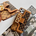 LV leather case with card bag new logo for iphone 11 pro max xs max xr x 7 8plus