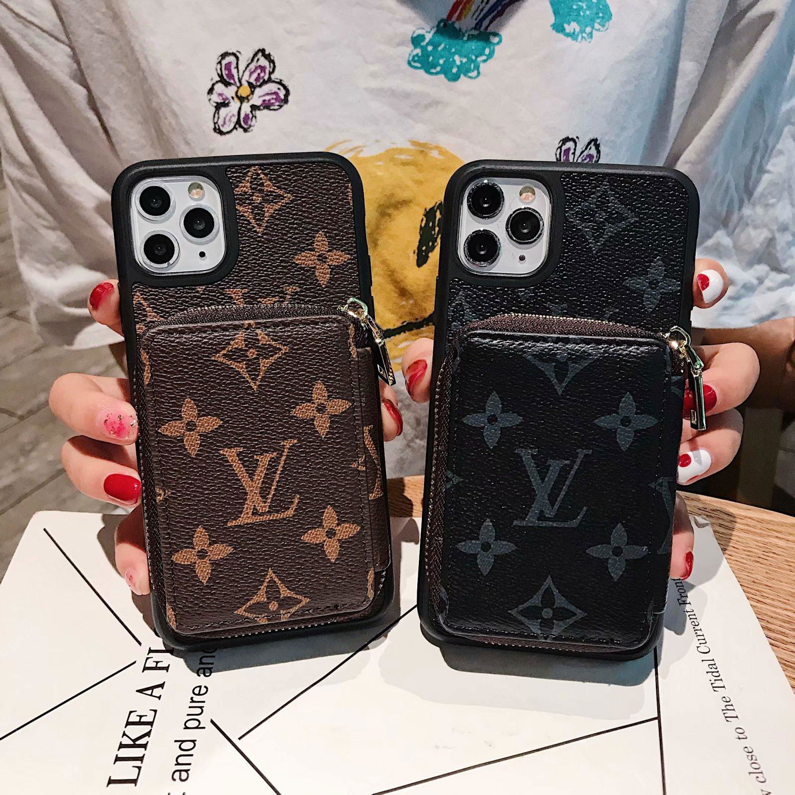     eather case with bag for iphone 11 pro max xs max xr x 7 8plus 5