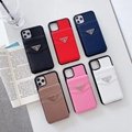 Prada leather case with card bag for iphone 11 pro max xs max xr x 7 8plus