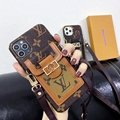 Beautiful LV case with card bag iphone 12 pro max xs max xr 11 pro max 8 plus