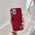 LV phone case with card and logo for iphone 12 pro max xs max xr 11 pro max 8