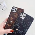 LV phone case with card and logo for iphone 12 pro max xs max xr 11 pro max 8