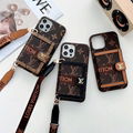 Louis Vuitton leather case for iphone 13 pro max 12 pro max 11 pro max xs max xr