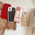 Beautiful YSL leather case for iphone 13 pro max 12 pro max 11 pro max xs max xr