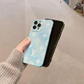 Beautiful IMD phone case lv phone case pink and blue phone case