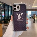 Beautiful phone case lv leather phone case fashionable  phone case