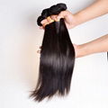 Wholesale 10A human hair extensions Indian Straight Brazilian Virgin