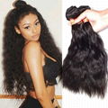 Wholesale 10A human hair extensions Indian Curly Brazilian Virgin Water Wave 