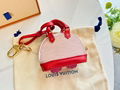 Wholesale new fashion LV pink backpack key Chain small lv bag key Chain  