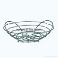 Good Quality Chrome Plating Metal Storage Basket Fruit Basket Vegetable Basket H