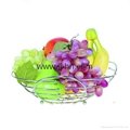 Good Quality Chrome Plating Metal Storage Basket Fruit Basket Vegetable Basket H 2