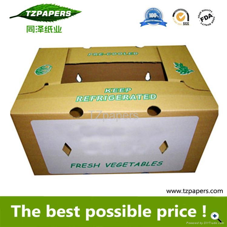 TZ Papers Fruits and Vegetable waterproof wax dipped carton box 3