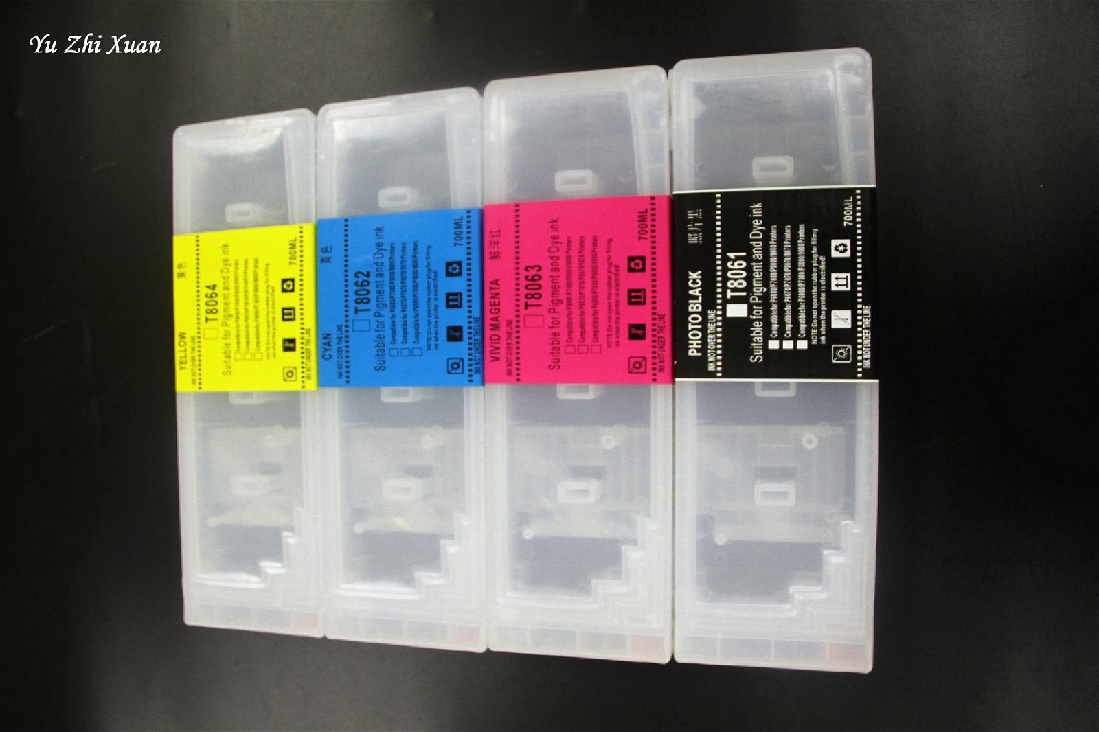 T8041-8049 ink tank for Epson P6000 P8000 ink cartridge with 700ml one time chip 4