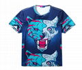 Colorful 3D Cartoon Printed Short Sleeve T-Shirt Fashion Tees