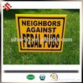 2016 colorful custom PP Corrugated Plastic Lawn Signs with stakes