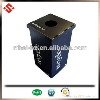pp hollow sheet heavy duty turnover box with aluminium safe edge