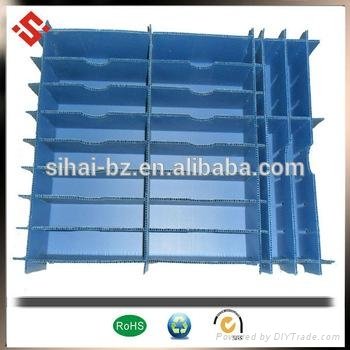  Corrugated plastic turnover box with partition and dividers 2