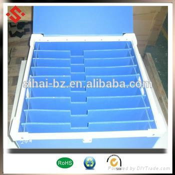  Corrugated plastic turnover box with partition and dividers 3