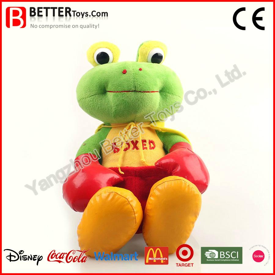 push toys customized stuffed frogs 2