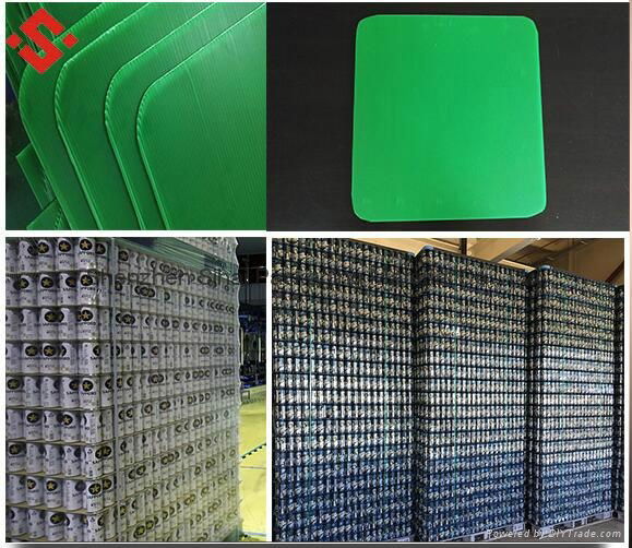 1200x 1400mm PP Corrugated Plastic Edge Sealing Glass bottle layer pad