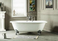 Double Ended Cast Iron Bathtub on Imperial Feet