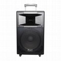 15"/12" 2 WAYS PA SPEAKER BULIT-IN BLUE TOOTH WITH 2 WIRELESS MIC 2