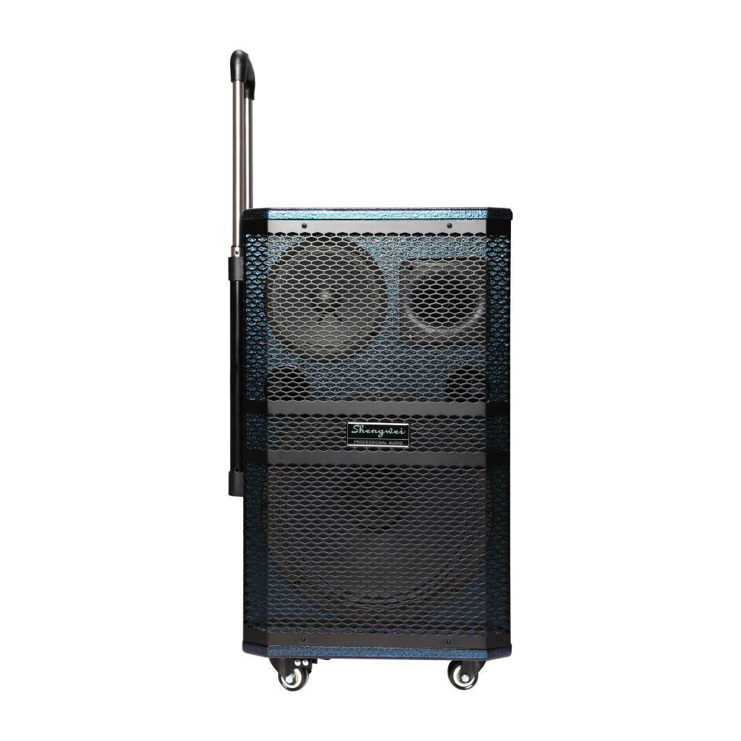 12"/15" 3 WAYS PA SPEAKER BULIT-IN BLUE TOOTH WITH 2 WIRELESS MIC