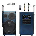 12"/15" 3 WAYS PA SPEAKER BULIT-IN BLUE TOOTH WITH 2 WIRELESS MIC 3