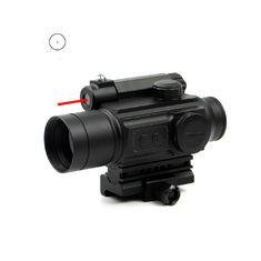 20mm Tactical Red Dot Sight Rifle Scope With Red Laser High Mounting