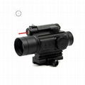 20mm Tactical Red Dot Sight Rifle Scope With Red Laser High Mounting 1