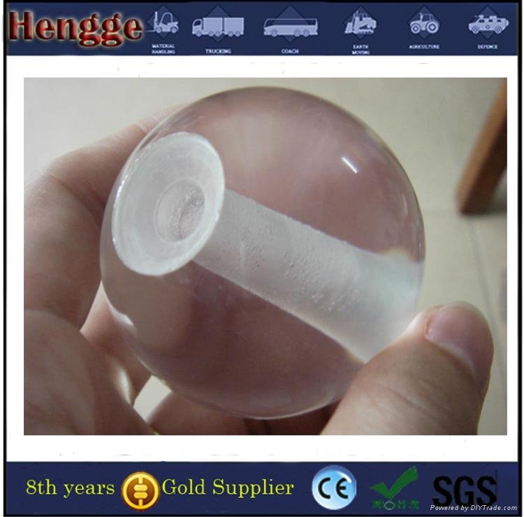 plastic clear acrylic sphere balls UV transparent solid acrylic ball with hole f 2