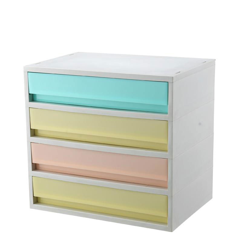  Four layer plastic cabinet storage box