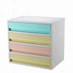  Four layer plastic cabinet storage box