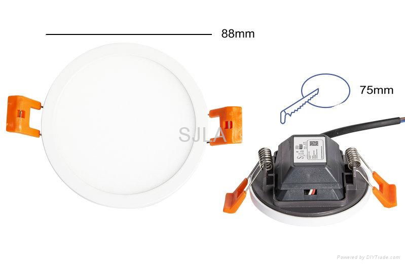 SJLA Diamond led Integration 110V 220V 8W Recessed Panel light and Downlight  3