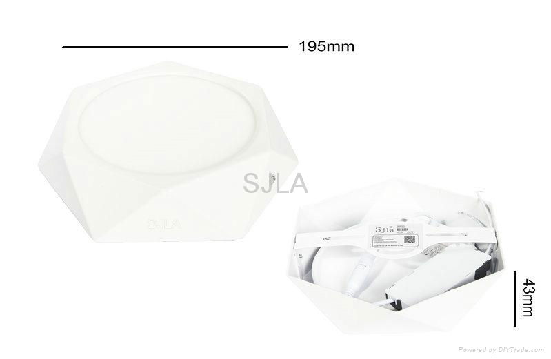 SJLA Diamond led Integration 110V 220V Surface Panel light and Downlight 12W    3