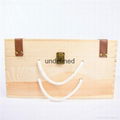 customized natural wood box portable wooden wine box 1