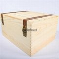customized natural wood box portable wooden wine box 3